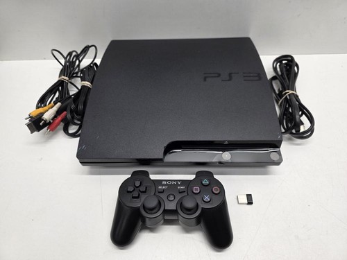 Sony ps3 slim - 120gb, cords